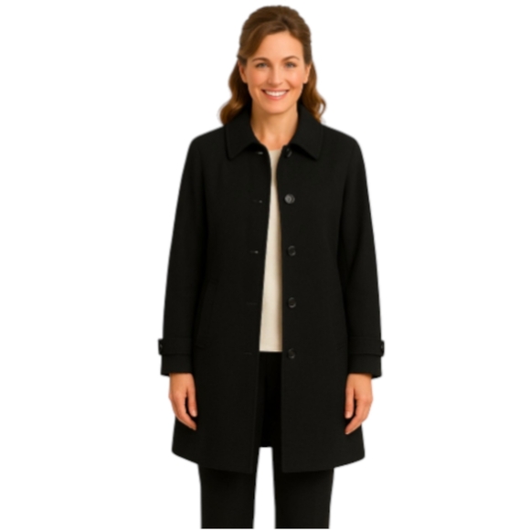 Appleseed's |  Women's Wool blend Coat Jacket | Black | Size Petite Medium - Picture 2 of 14